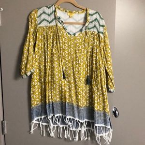 Super boho chic top/cover up